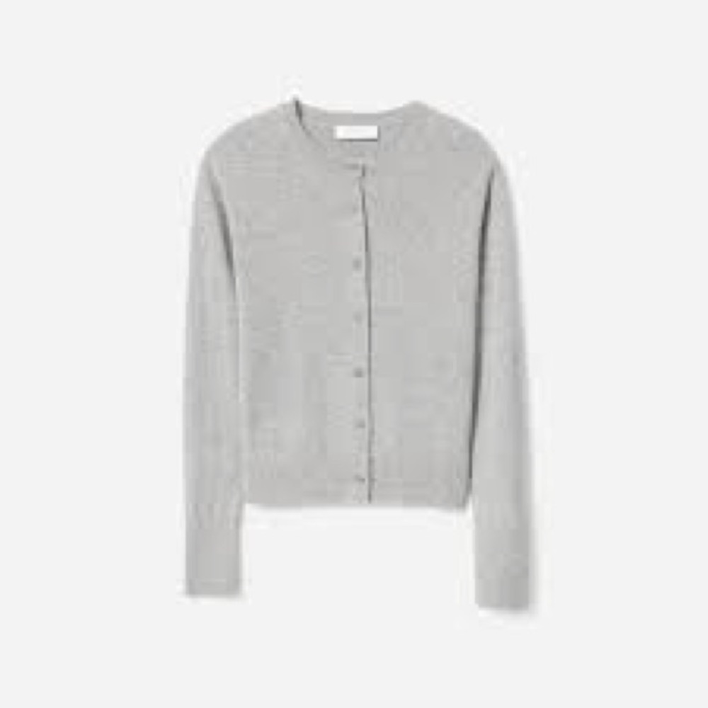 Everlane 100% cashmere crew cardigan sz M